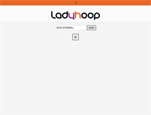 Tablet Screenshot of ladyhoop.com